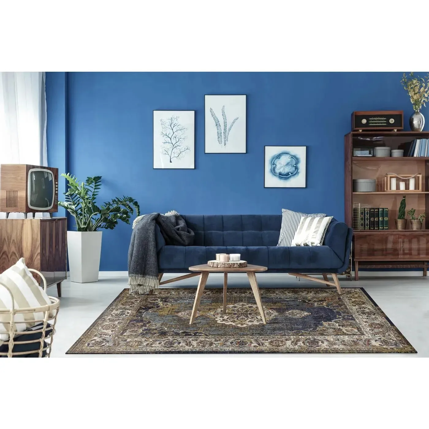 Corsica 7853 Navy Delaney Rug