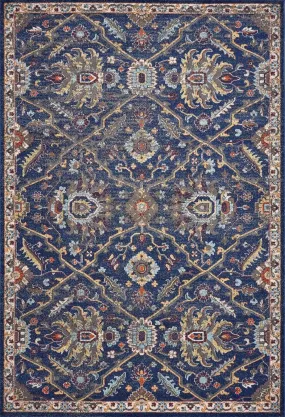 Corsica 7859 Royal Blue Courtyard Rug