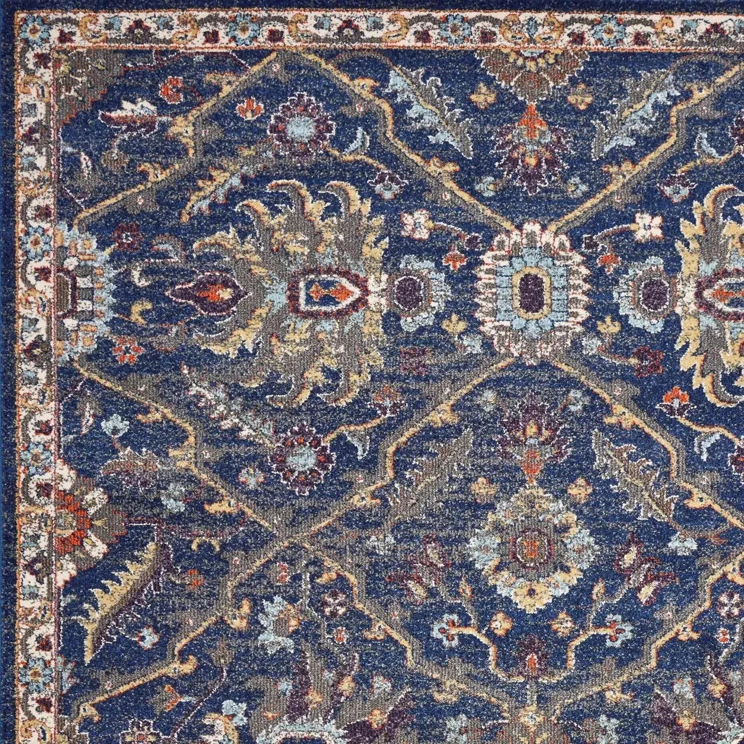 Corsica 7859 Royal Blue Courtyard Rug