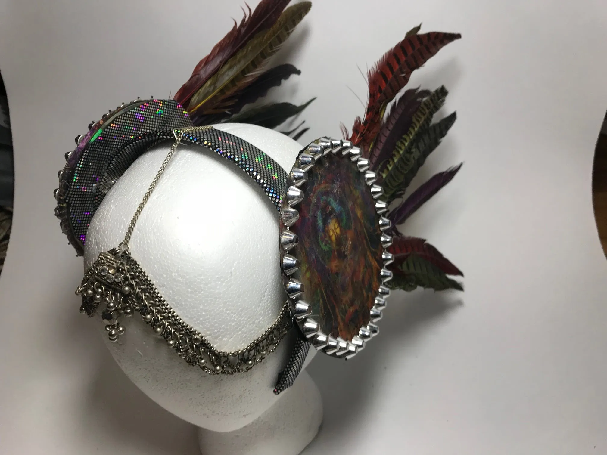 Cosmic Goddess Feather Head Gear (More styles!)