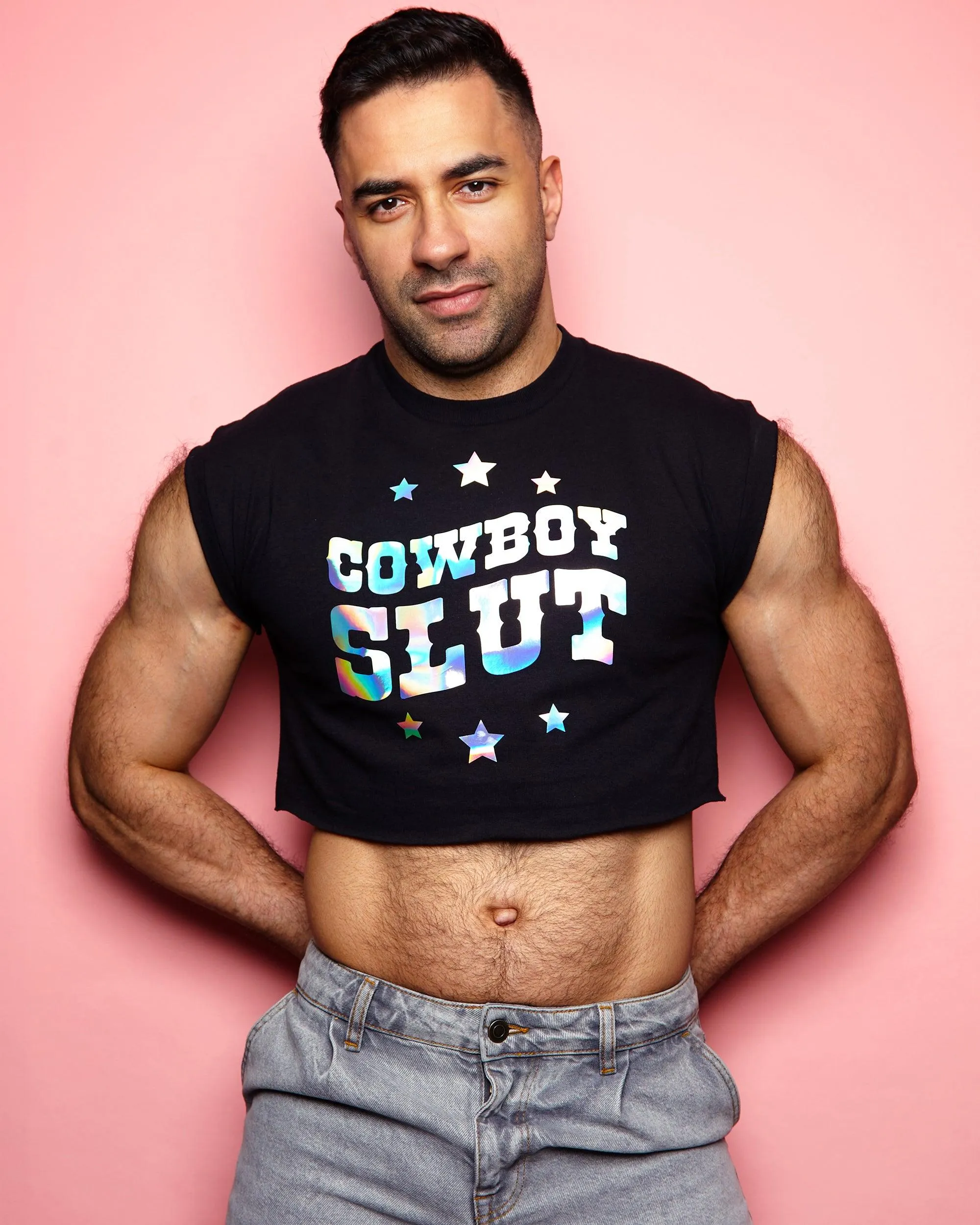 Cowboy s/ut hologram - crop