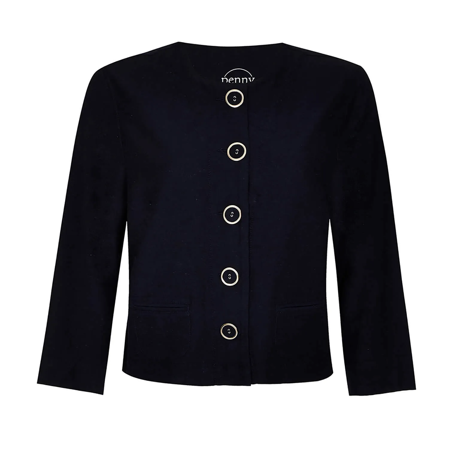 Crop Jacket - Navy