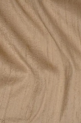 Dark Taupe Beige Dupioni Silk Fabric