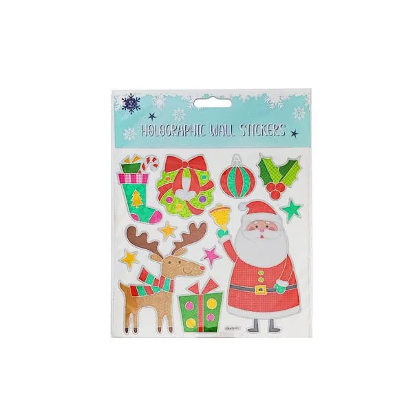 Deck The Halls Holographic Wall Stickers