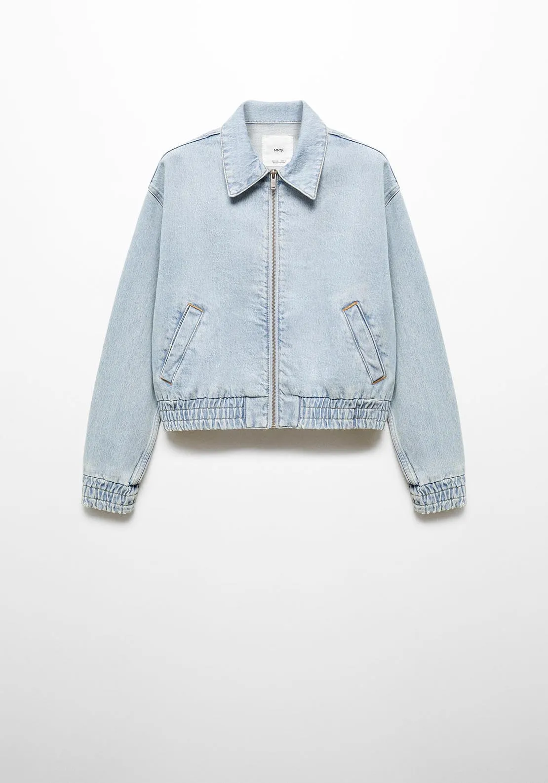 Denim bomber jacket