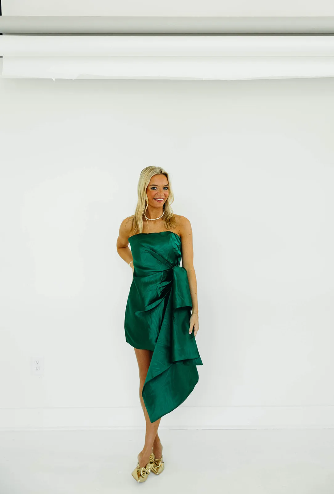 Diana Mini Dress - Hunter Green