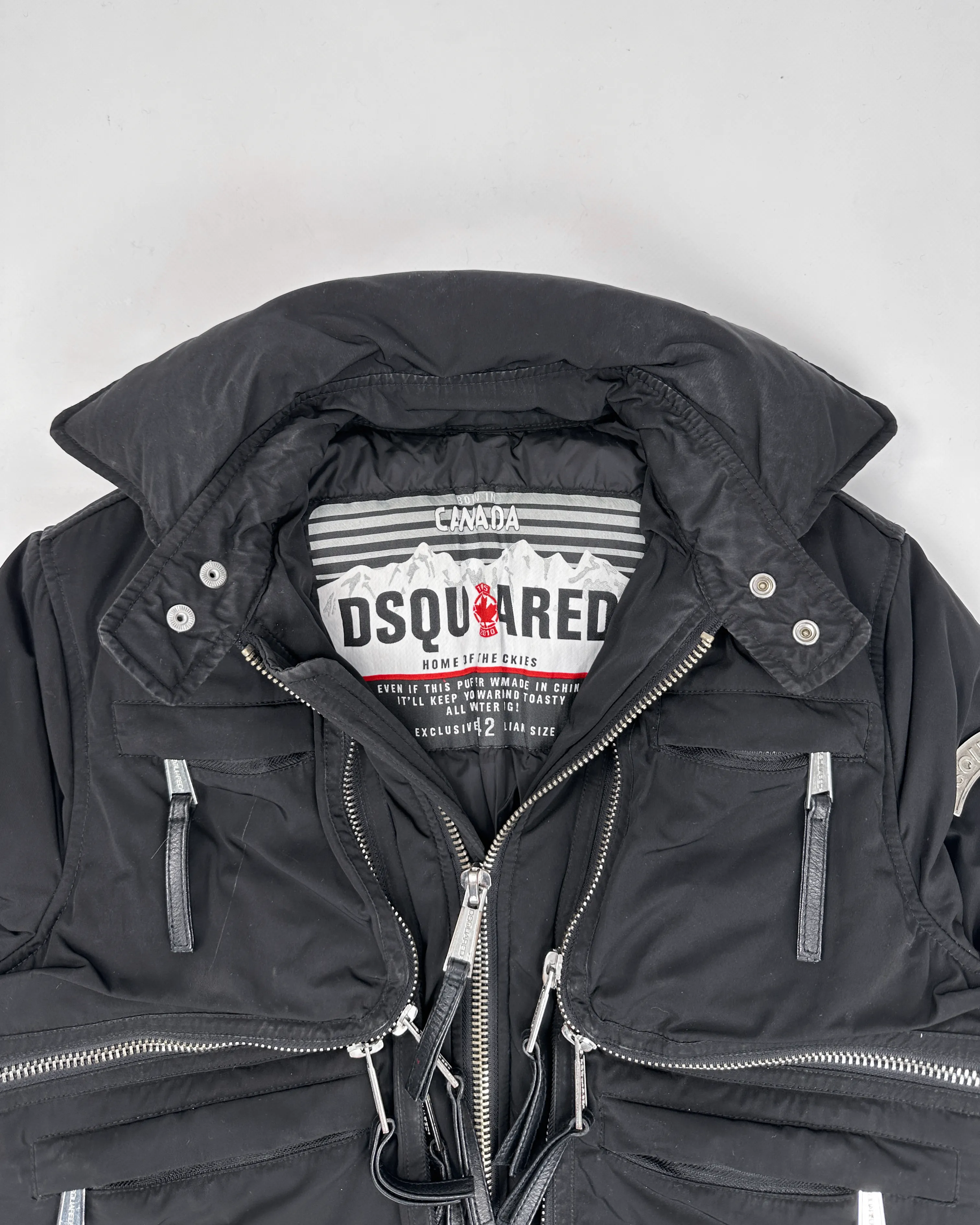 Dsquared2 Black Utility Cropped Jacket 2000's