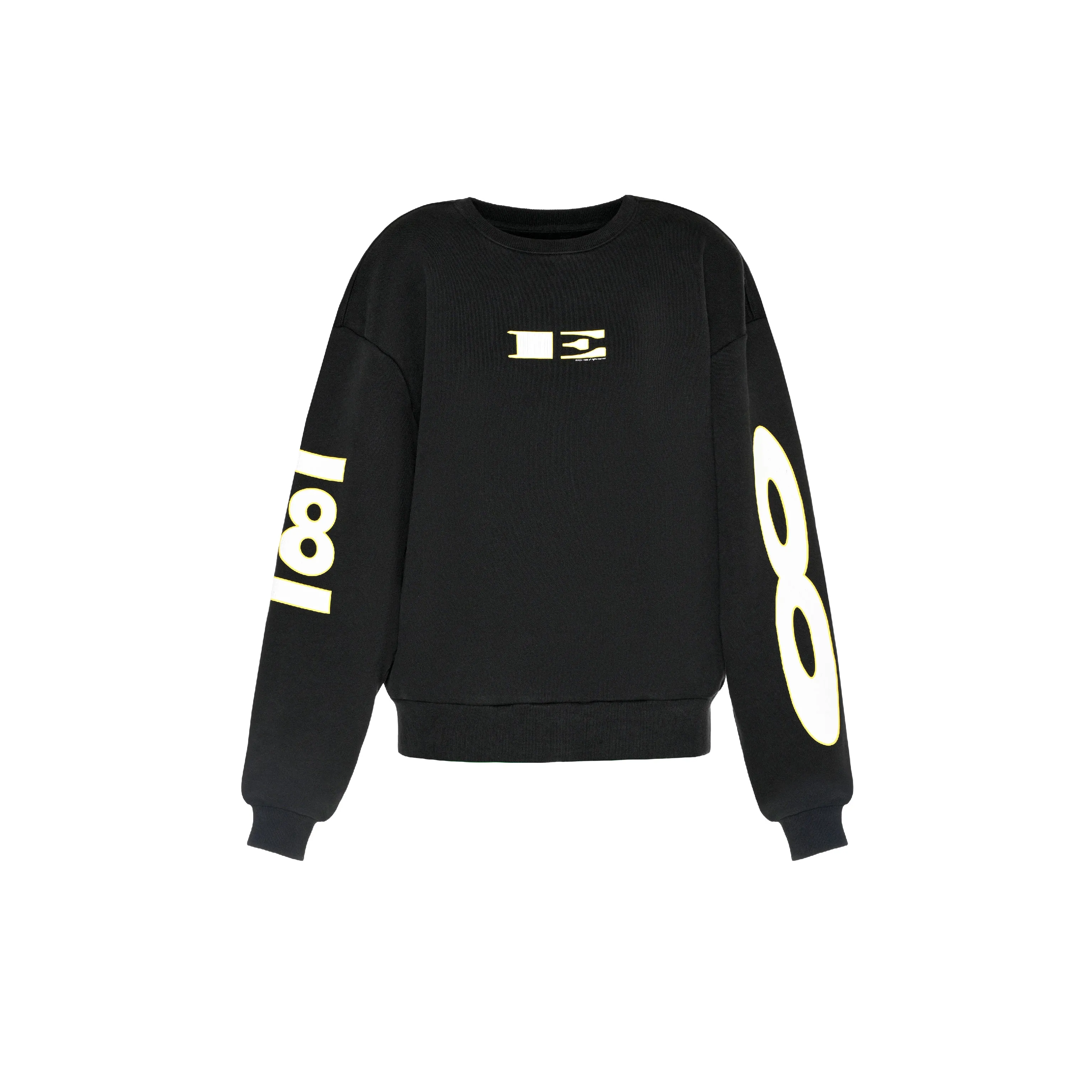 “E” SWEATSHIRT - BLACK