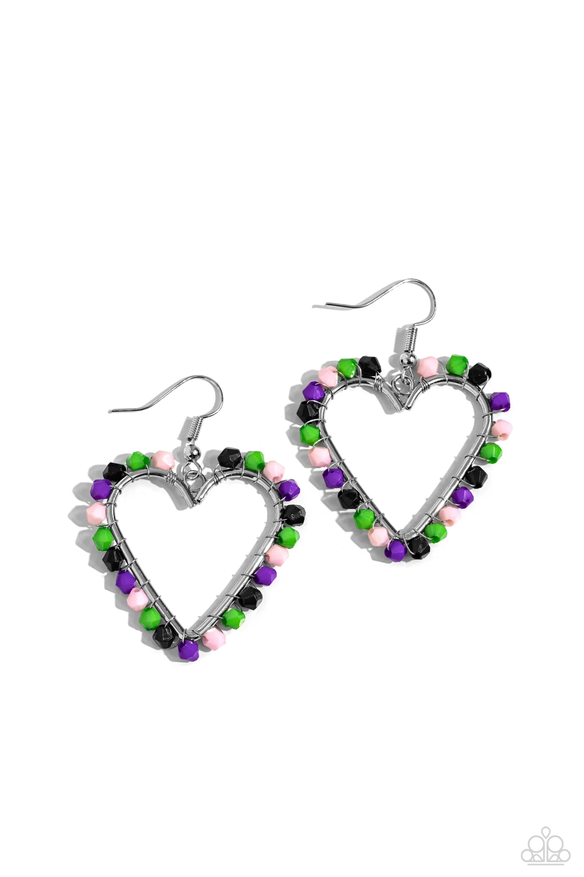 Earrings Fun-Loving Fashion - Black VDAY E2269