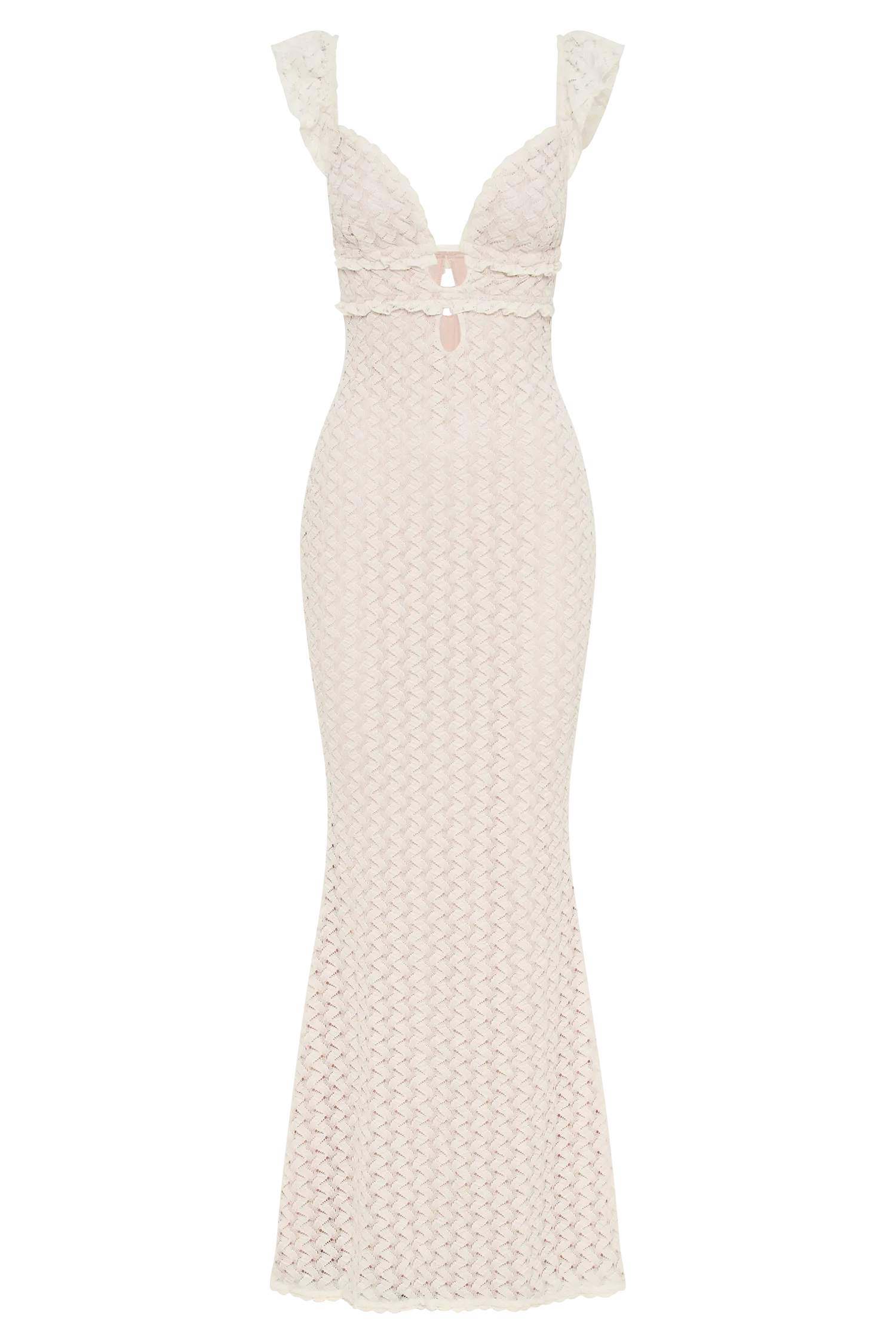 Ezra Lace Maxi Dress - Ivory