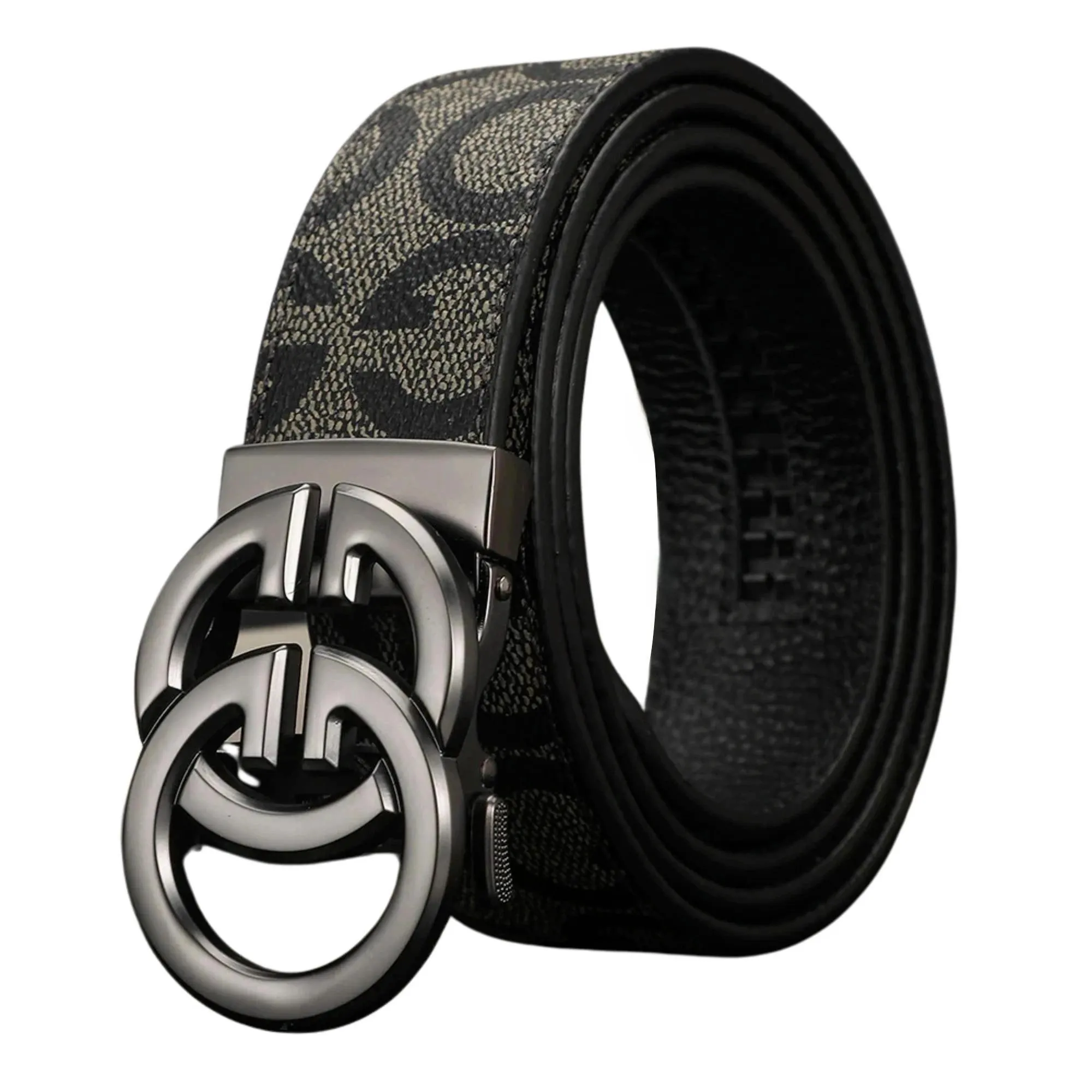 Famous Style Metal Buckle Belt Luxury Brand Belt Split Leather Belts Unisex Strap Jeans