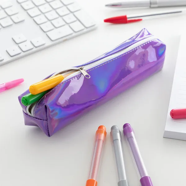 Fashion Multi-Purpose Holographic Pencilc Case