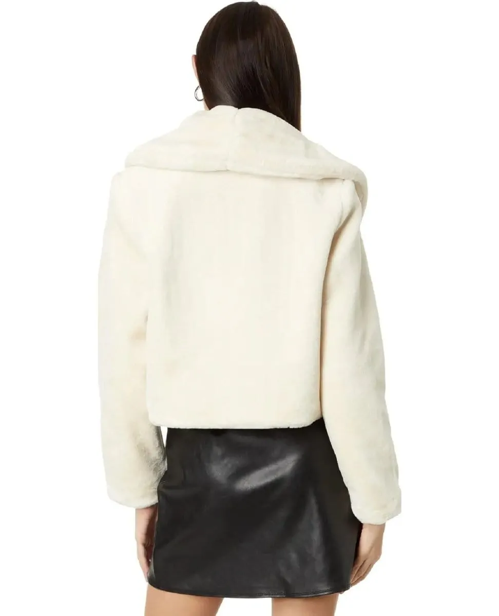 Faux Fur Cropped Jacket Snow Queen Ivory