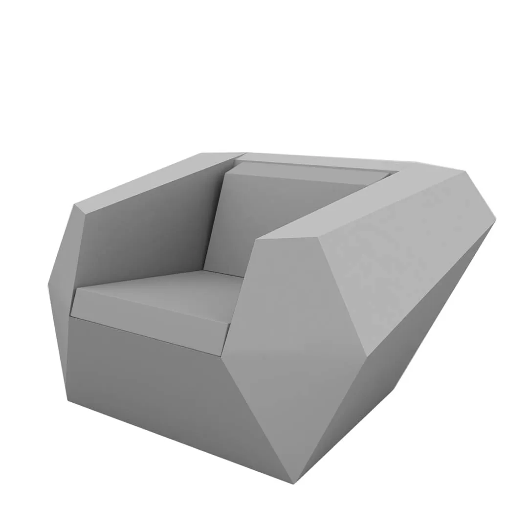 Faz Lounge Chair with Cushion - Modern Patio Furniture