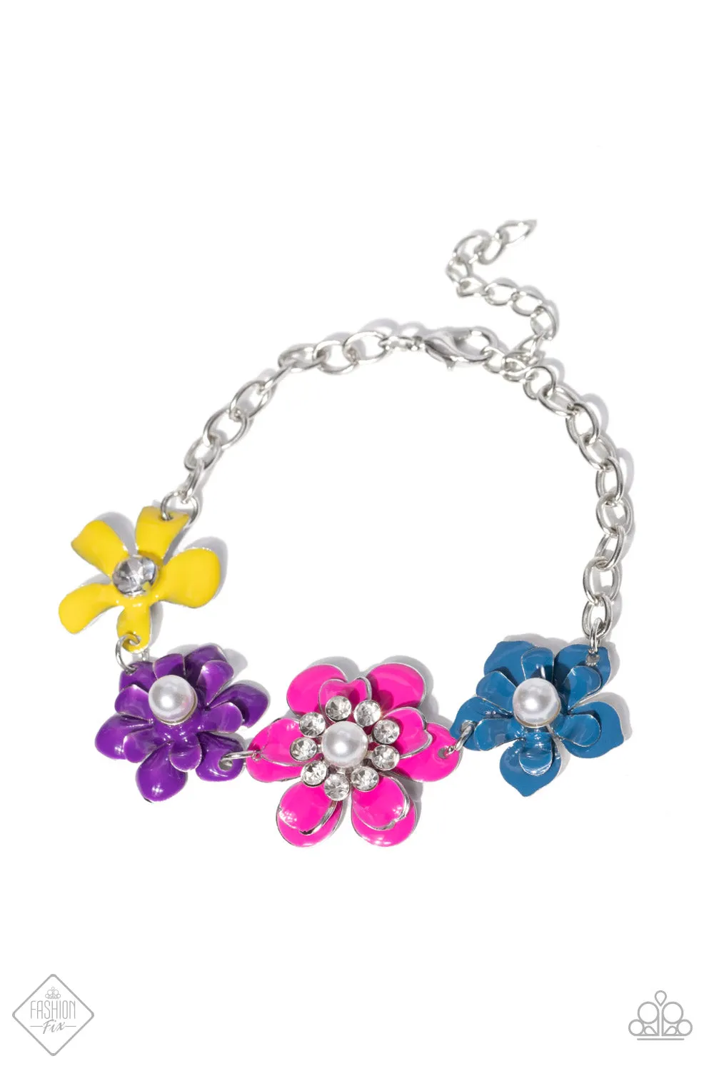 Flower Patch Fantasy - Multi Bracelet - Paparazzi Accessories