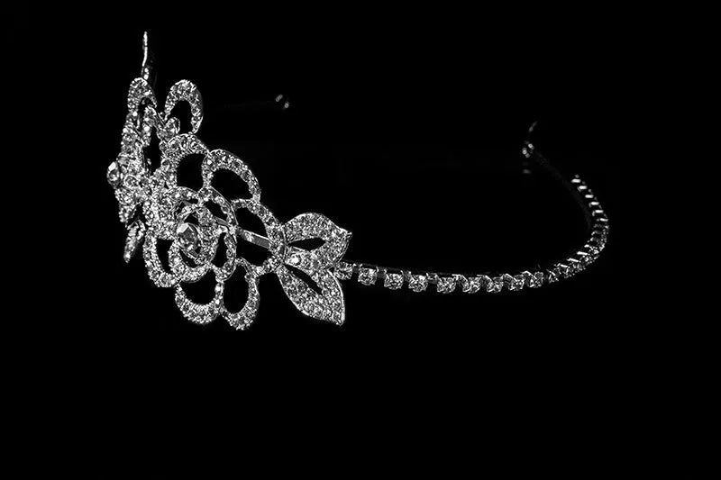 Francine Double Flower Headband | Swarovski Crystal