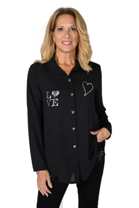 Frank Lyman Top 231332-BLK Black