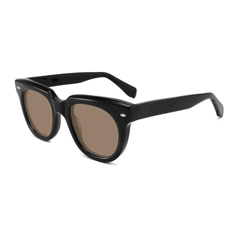 Gatenac Unisex Full Rim Square Acetate Polarized Sunglasses Mo17