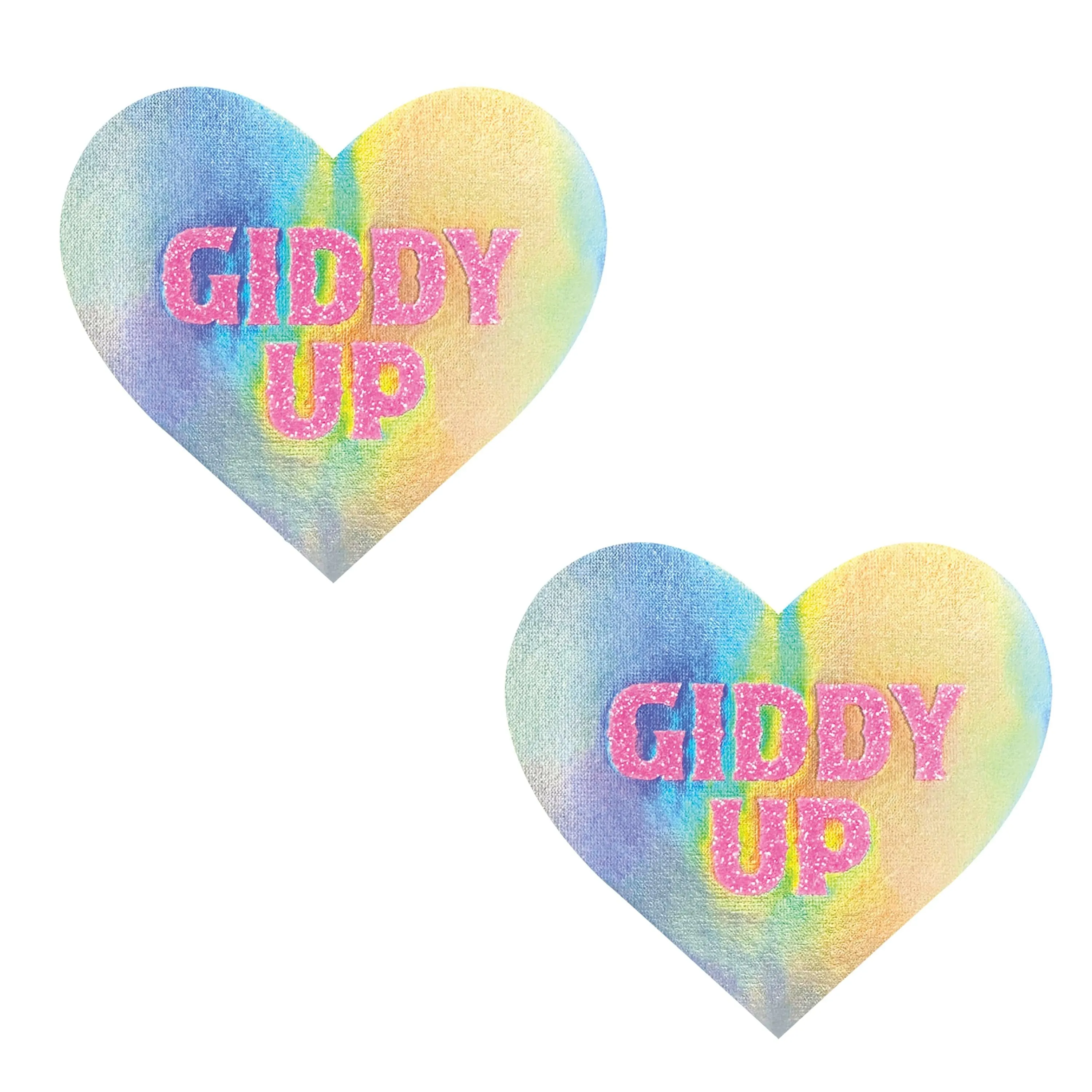 Giddy Up UV Care Bare Stare Heart Pasties