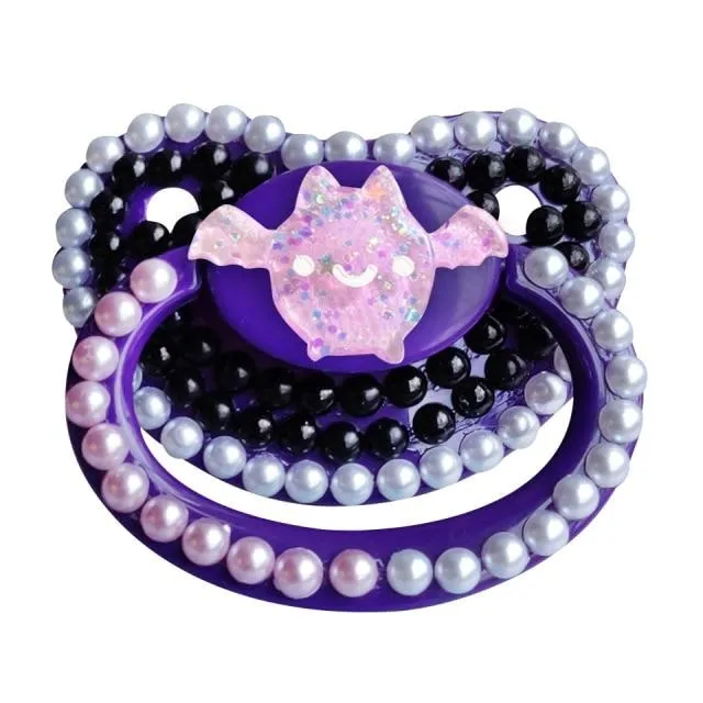 Glitter Bat Deco Pacifier