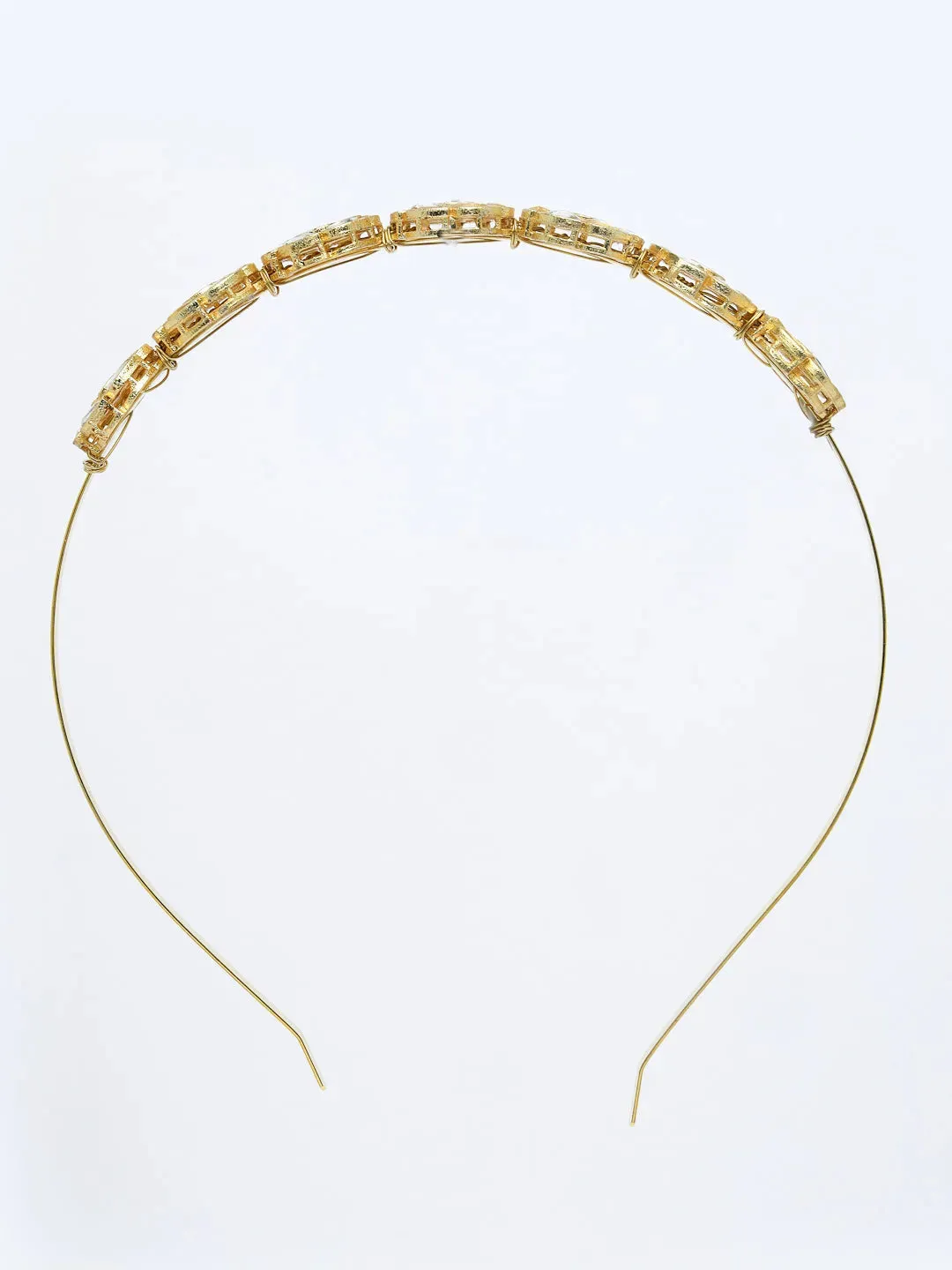 Gold-Plated Kundan Embellished Hairband