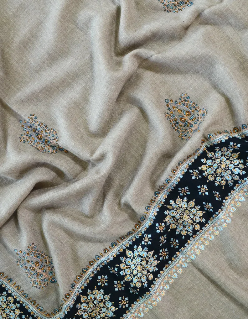 Hand Embroidered Pashmina Shawl 5292