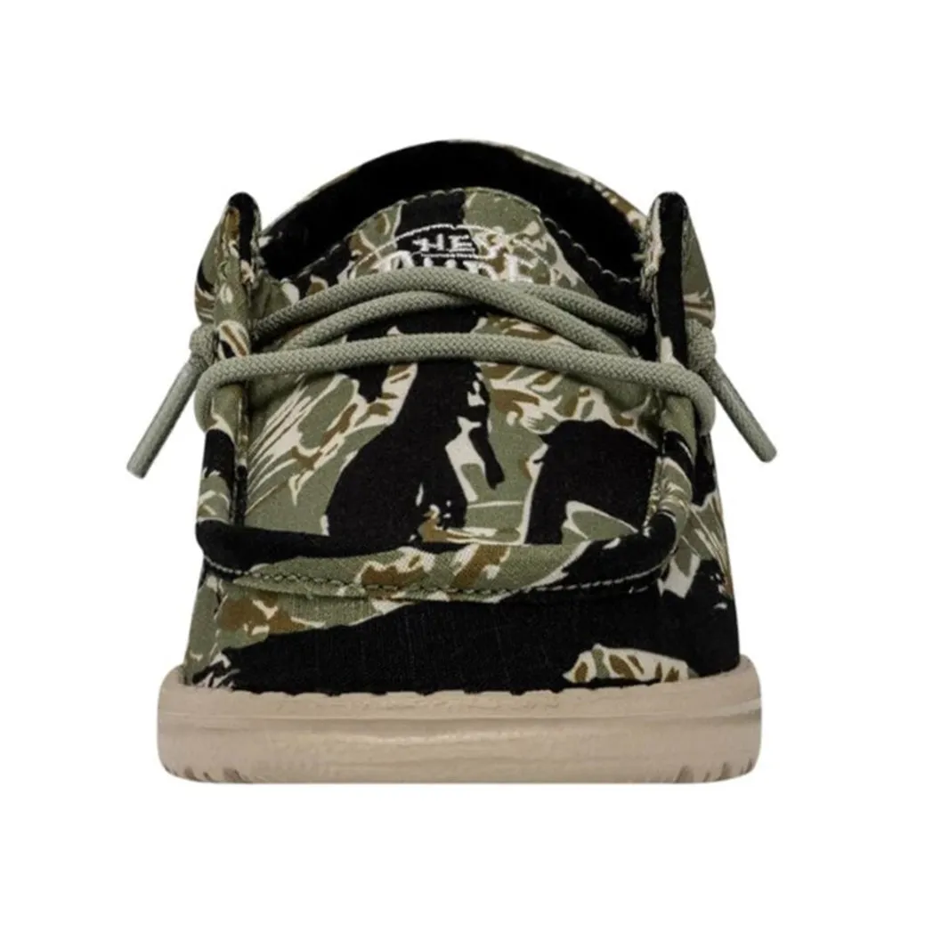 Hey Dude Wally Youth Ripstop Tiger Stripe Camo