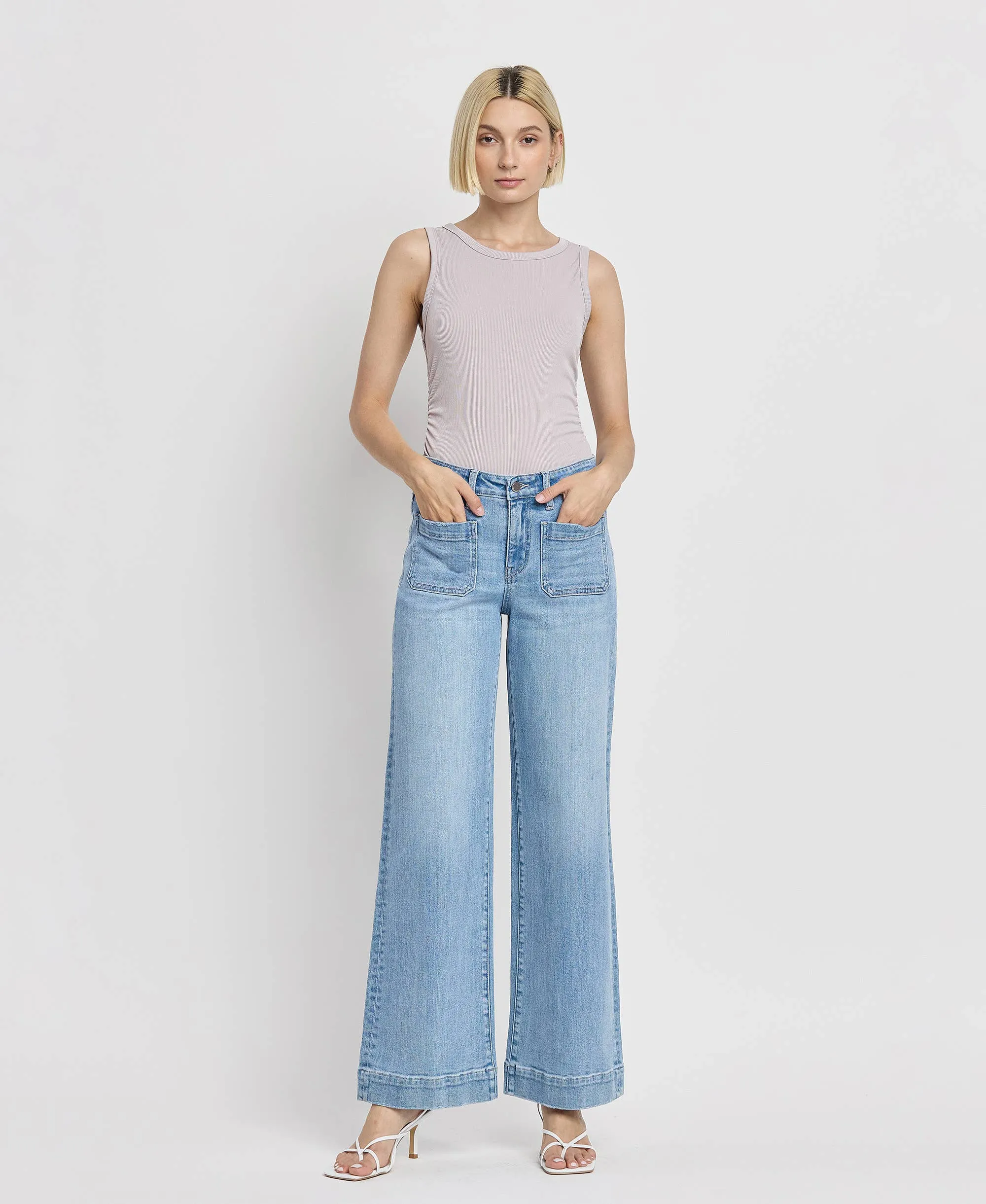 High Rise Trouser Jeans