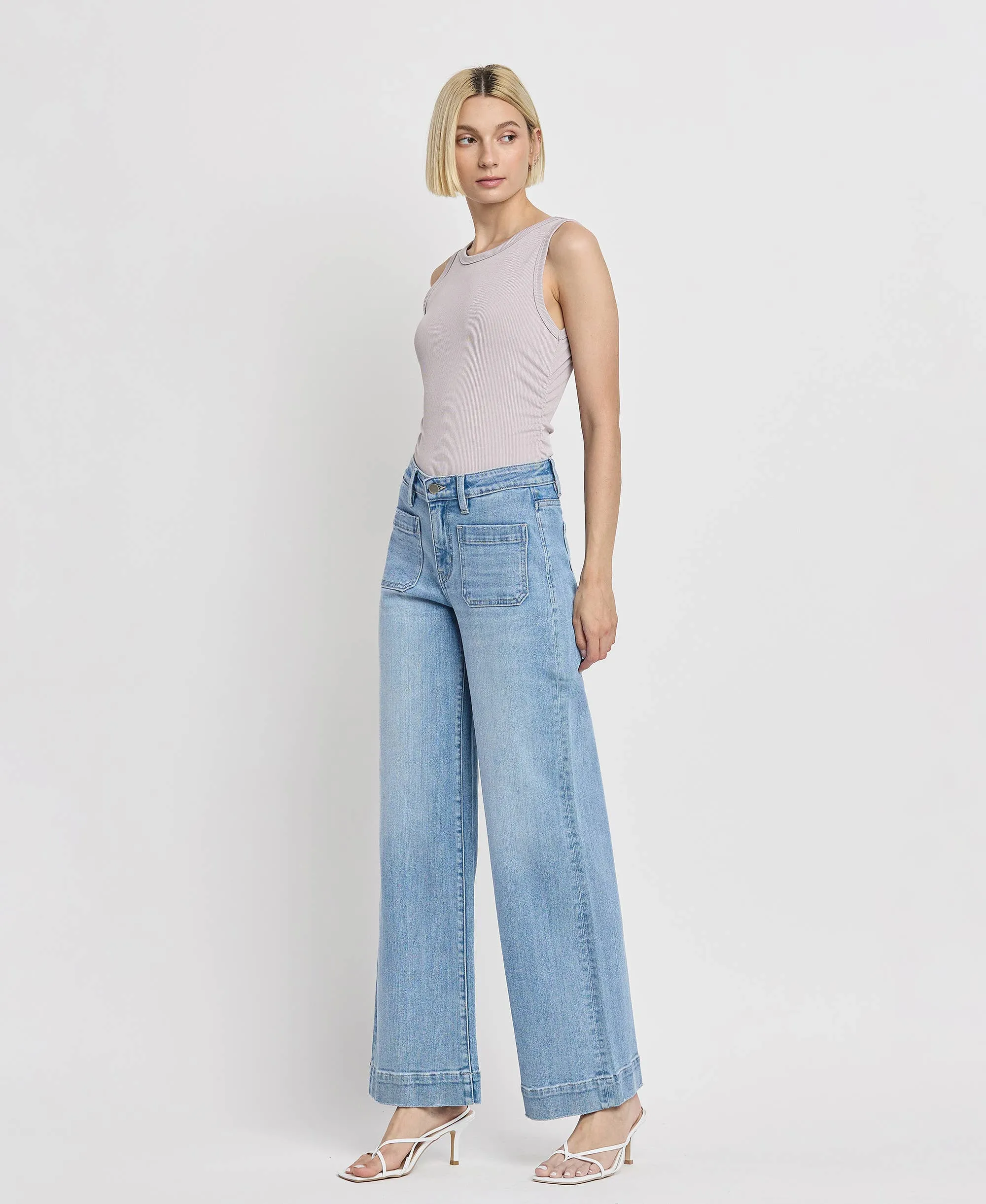 High Rise Trouser Jeans