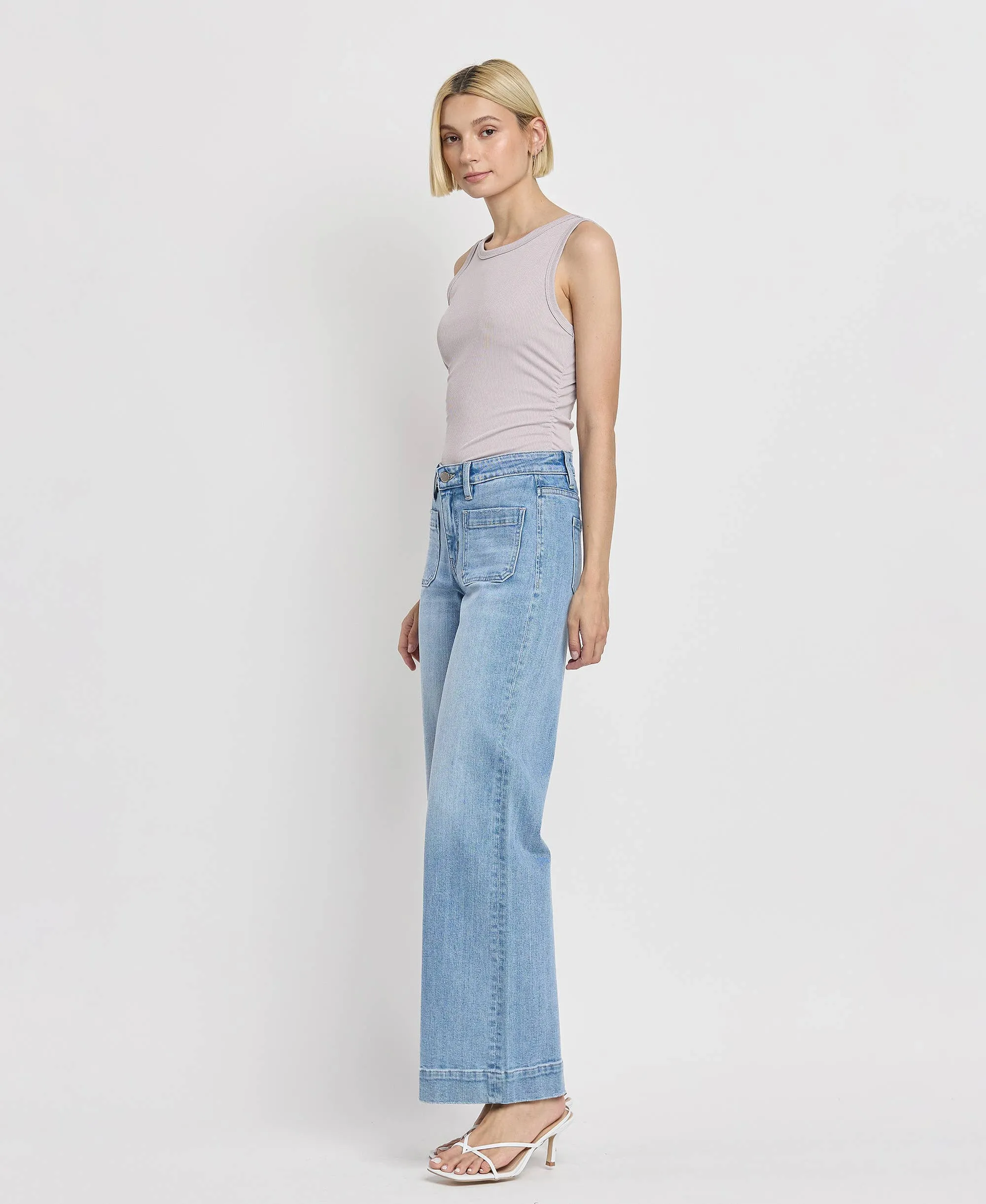 High Rise Trouser Jeans