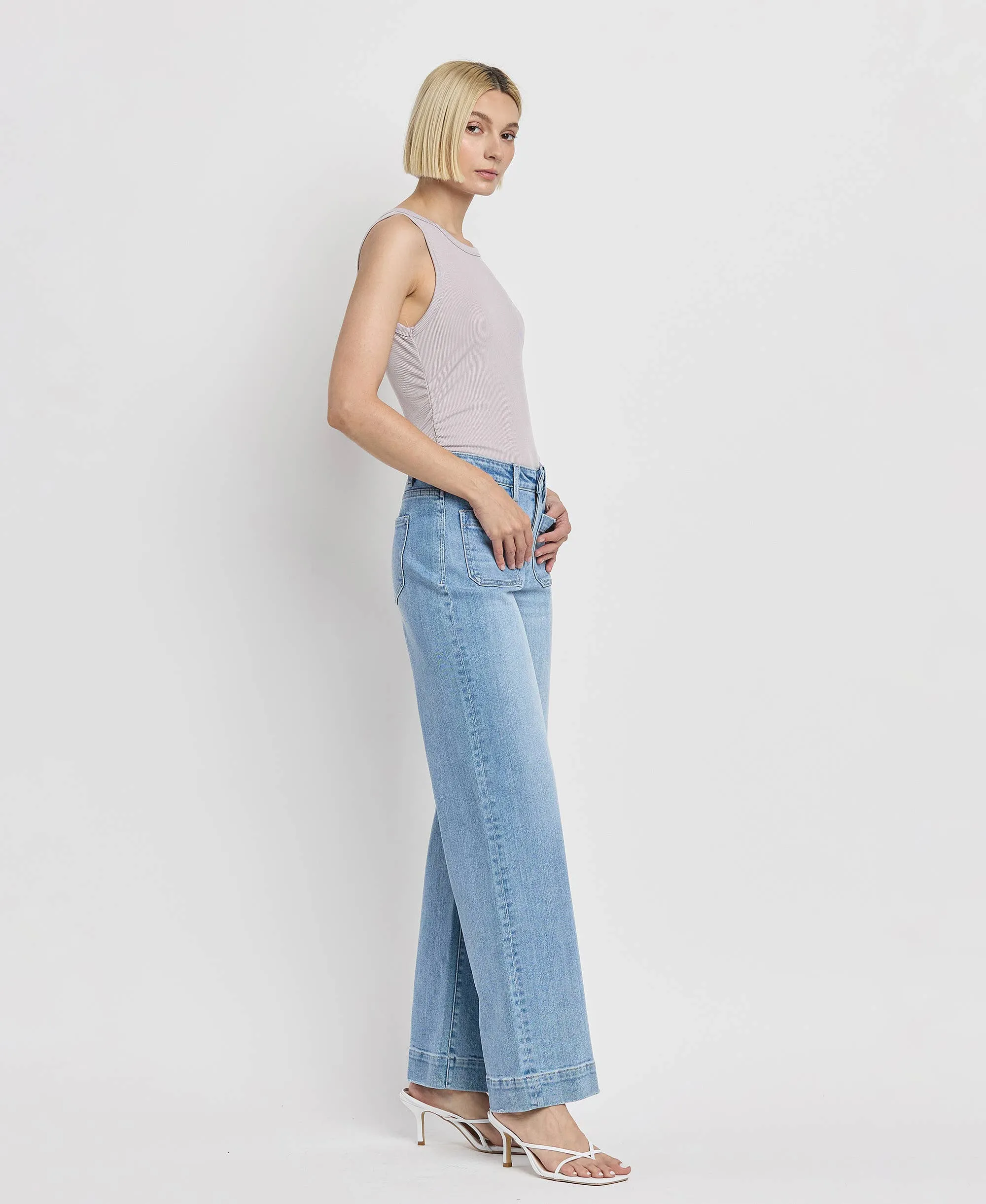 High Rise Trouser Jeans