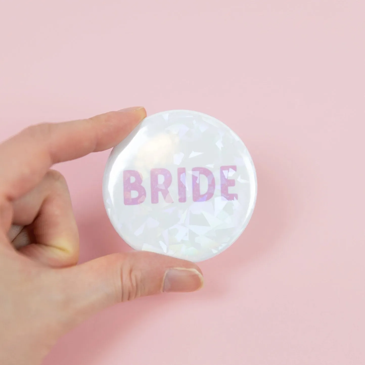 Holographic Bride Badge