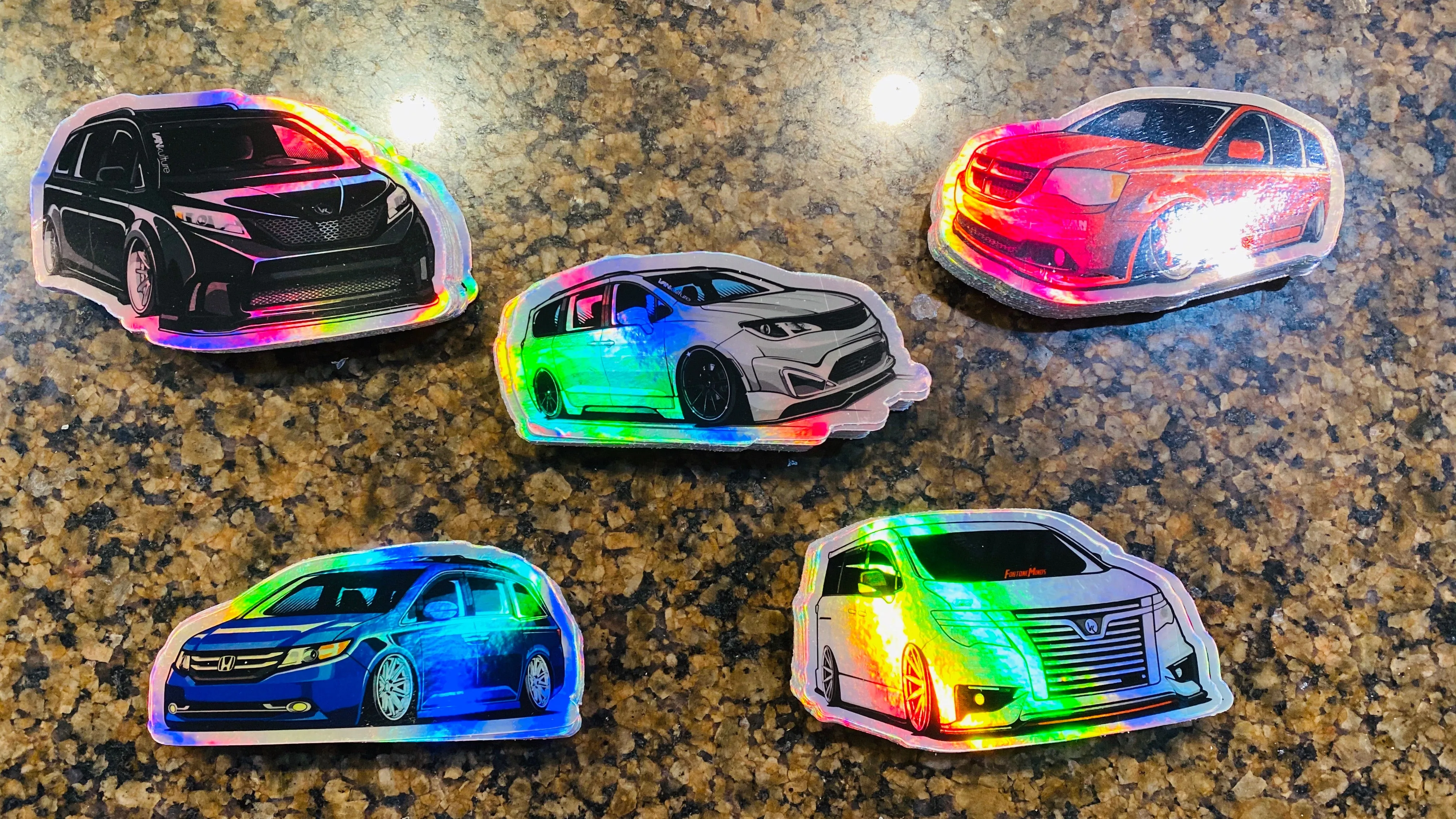 Holographic Van Decals V1 collection