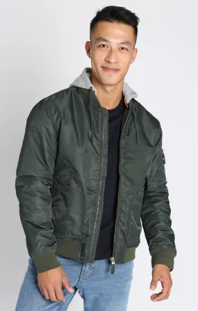 Hooded Bomber Jacket