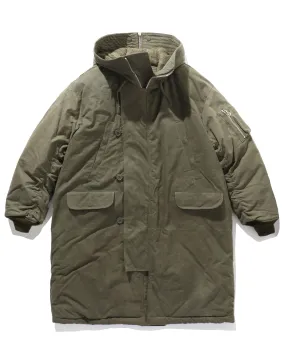 HOODED DOWN COAT KHAKI