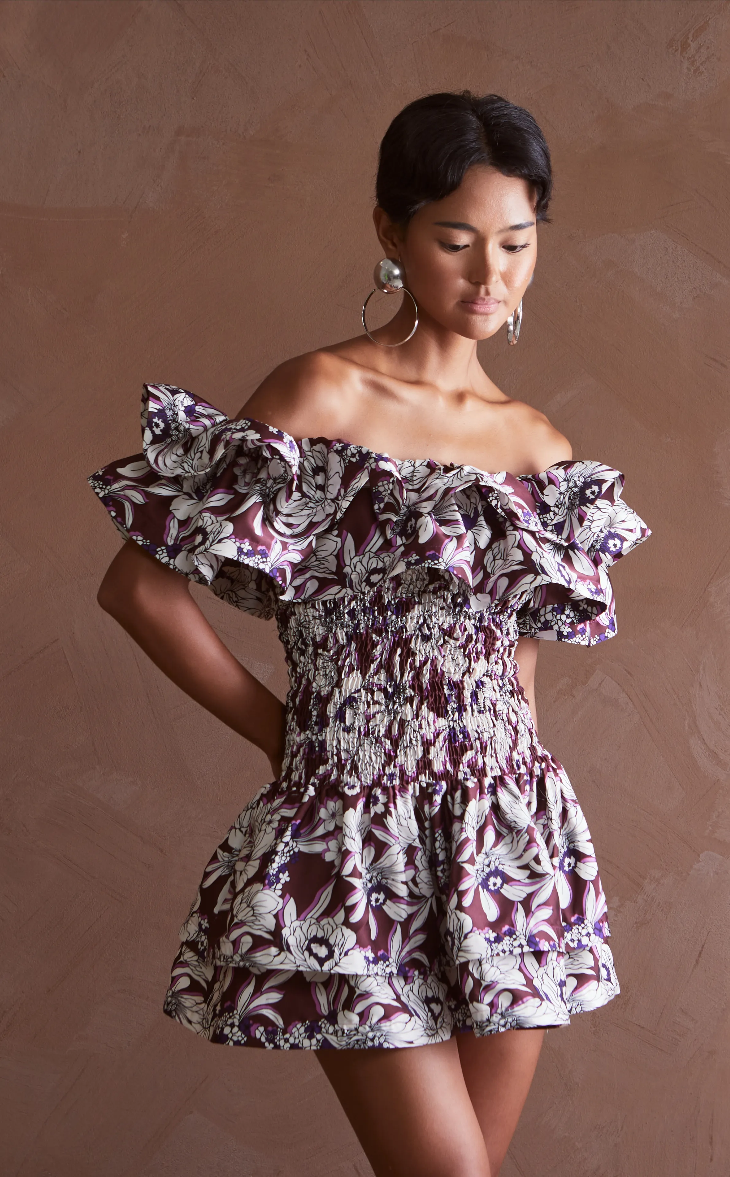 IPANEMA DRESS - BROWN FLORAL