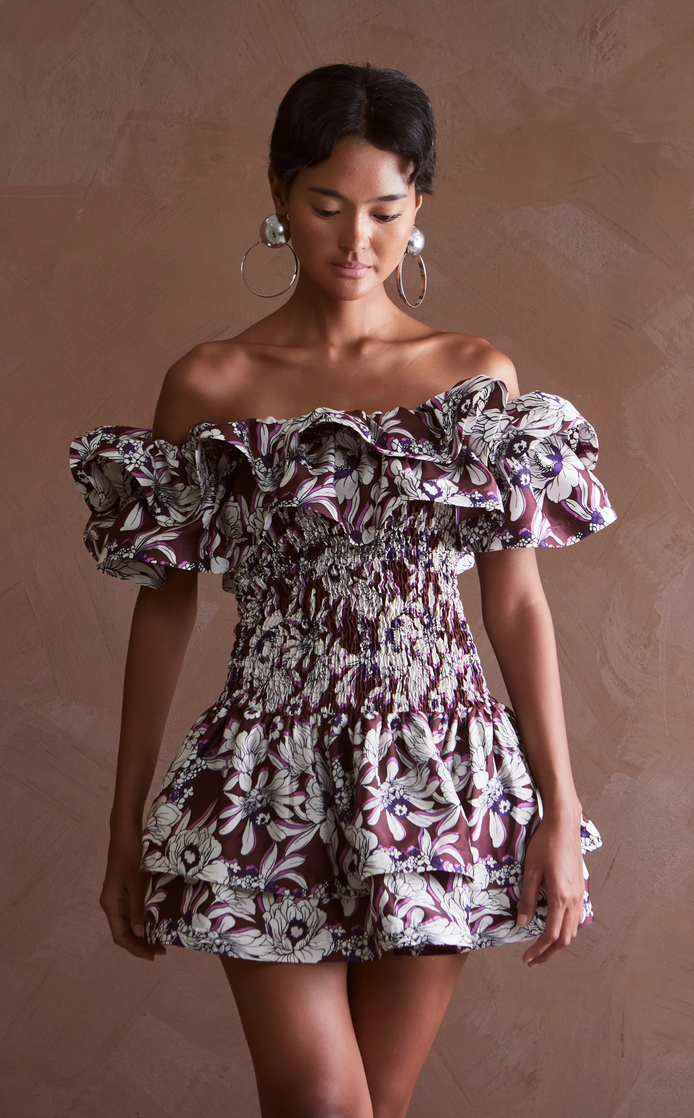 IPANEMA DRESS - BROWN FLORAL