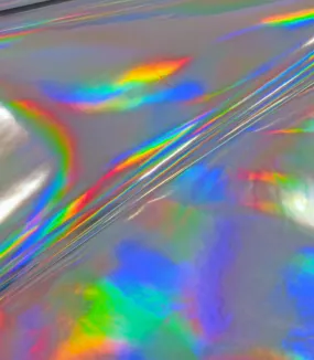 Iridescent Foil Cowhide