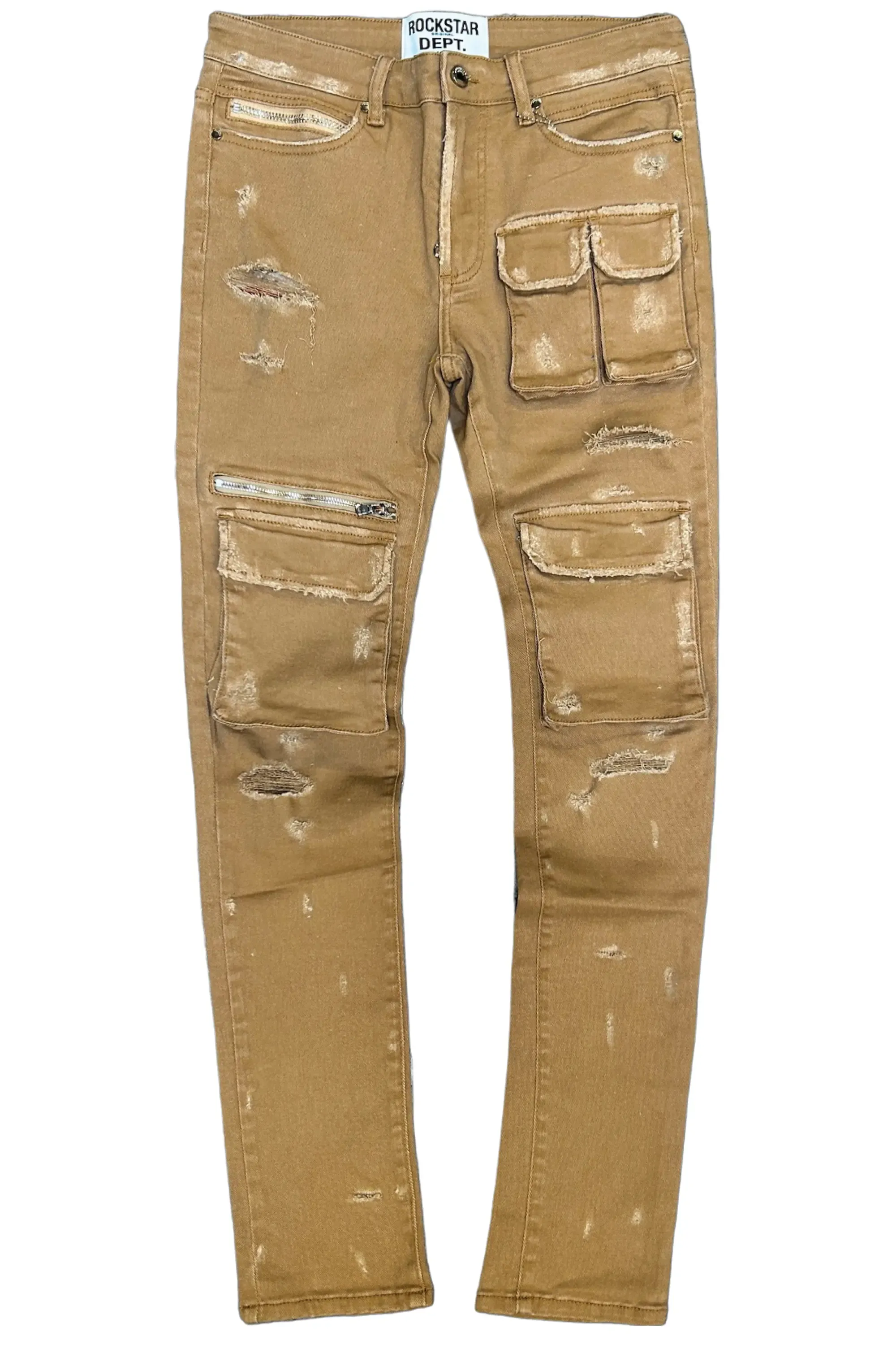 Kyre Beige Cargo Skinny Jean