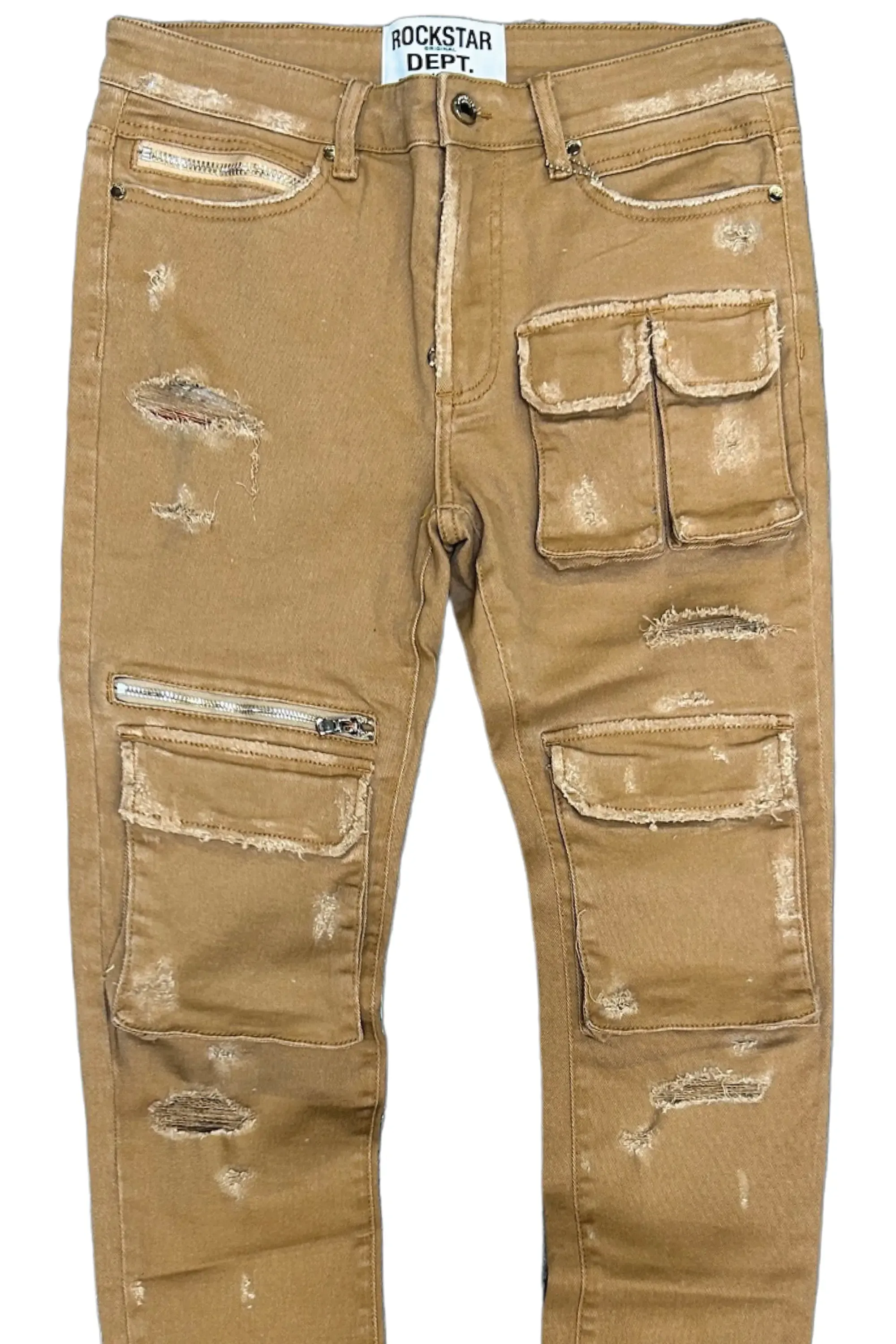 Kyre Beige Cargo Skinny Jean