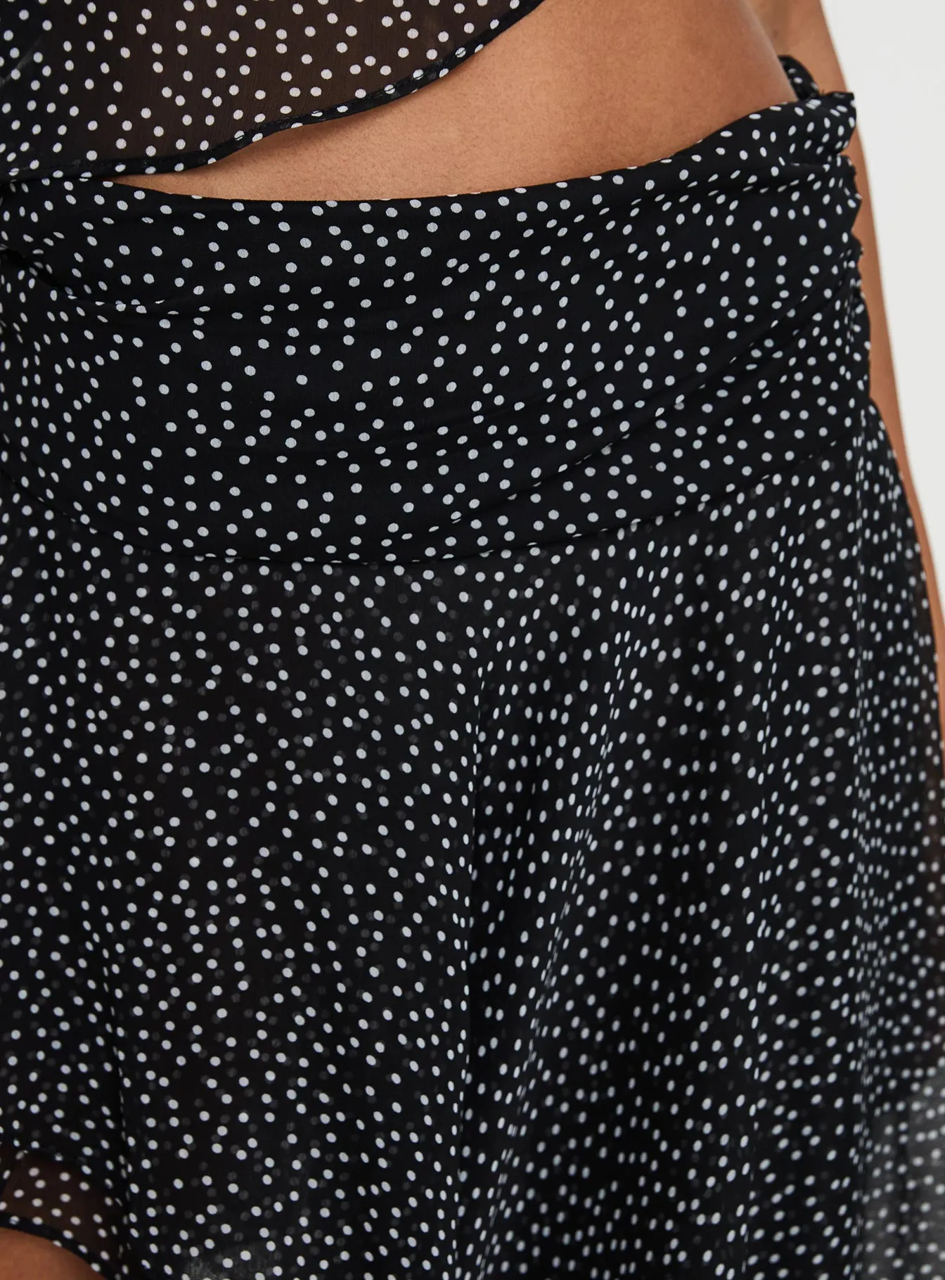 Legacy Midi Skirt Onyx Polka