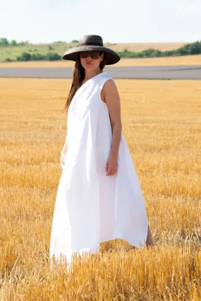 Linen One Shoulder Dress TIFFANY