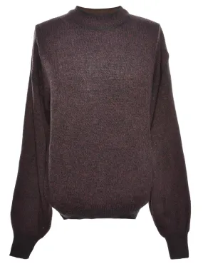 Long Sleeved Purple Jumper - M