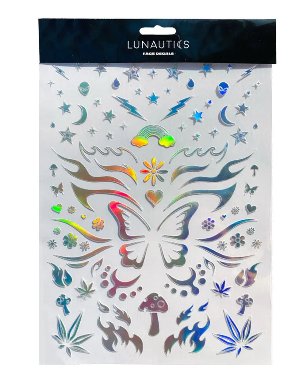 Lunautics Rave Day Face Decals