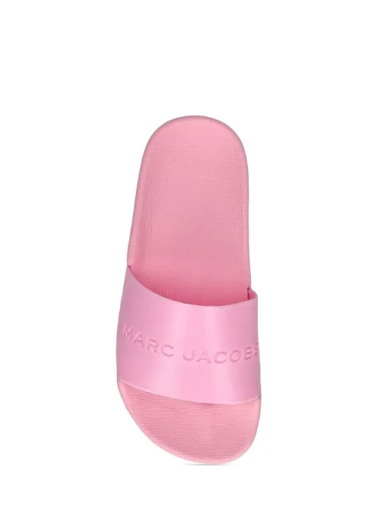 Marc Jacobs   Monochromatic rubber slides 