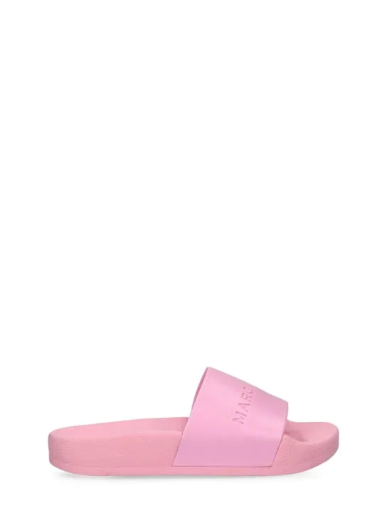 Marc Jacobs   Monochromatic rubber slides 