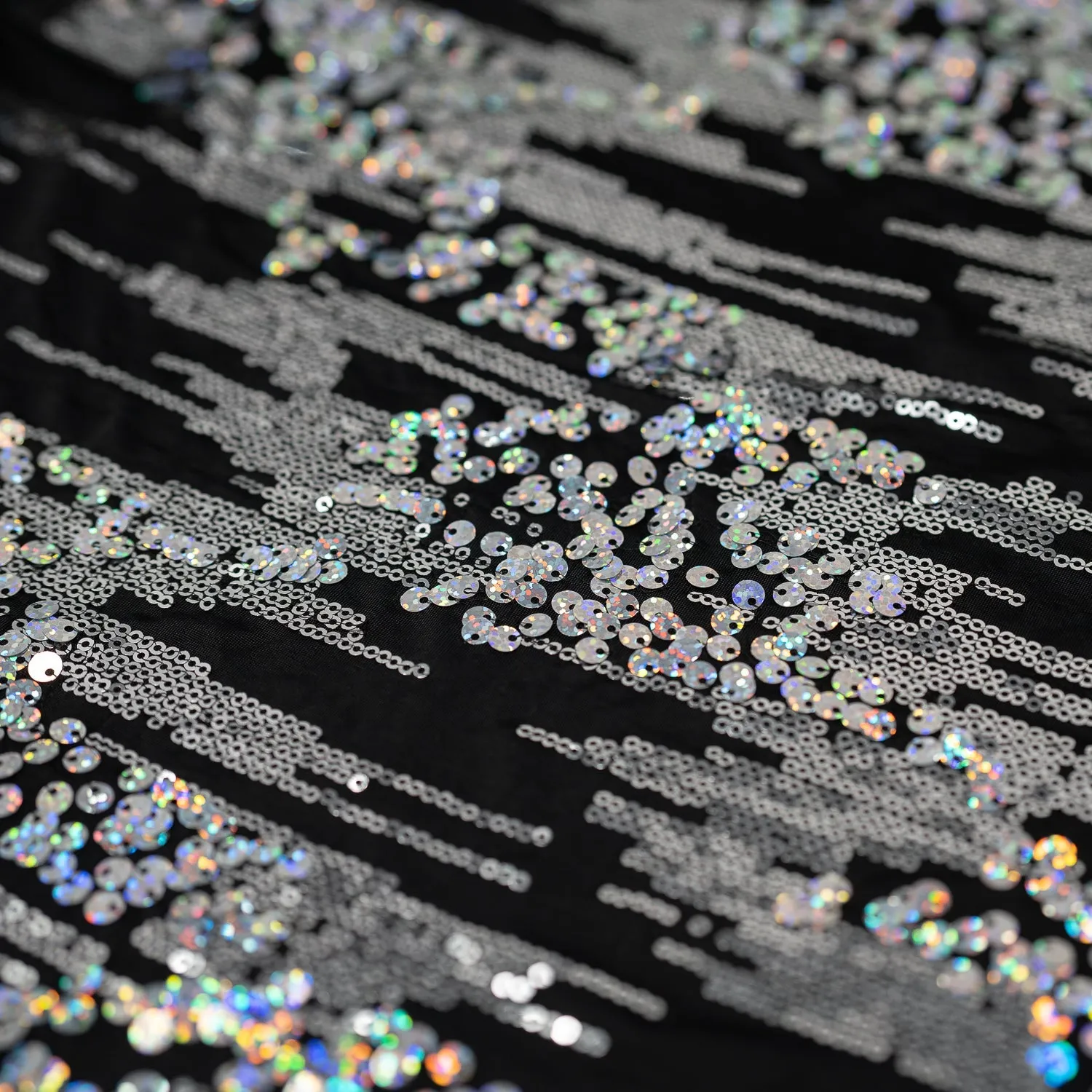 Marvelous Embroidered Sequin Spandex Fabric | Blue Moon Fabrics