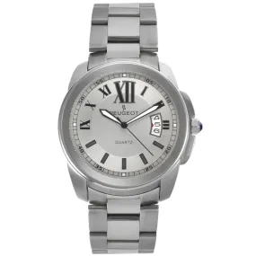 Men's 42mm Calendar Stainless Steel Bracelet Watch