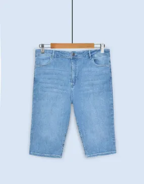 Men's Denim Jeans Shorts- Overdaye Blue