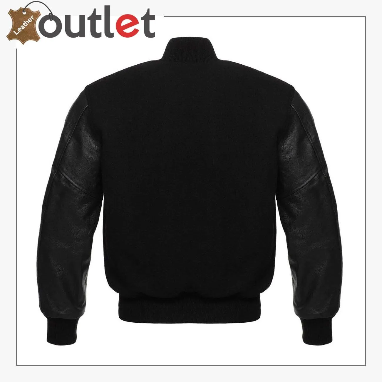 Men's Leather Letterman Baseball Bomber Varsity Jacket